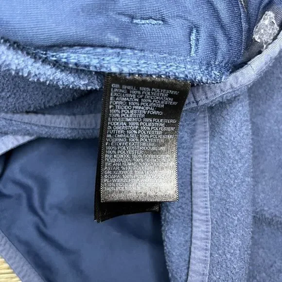 The North Face Womens Canyonland Pullover Hoodie Lrg Blue Thermal Fleece Jacket - Picture 8 of 11